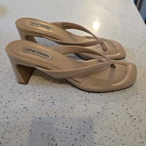 Steve Madden Women's Beige Heeled Sandals
